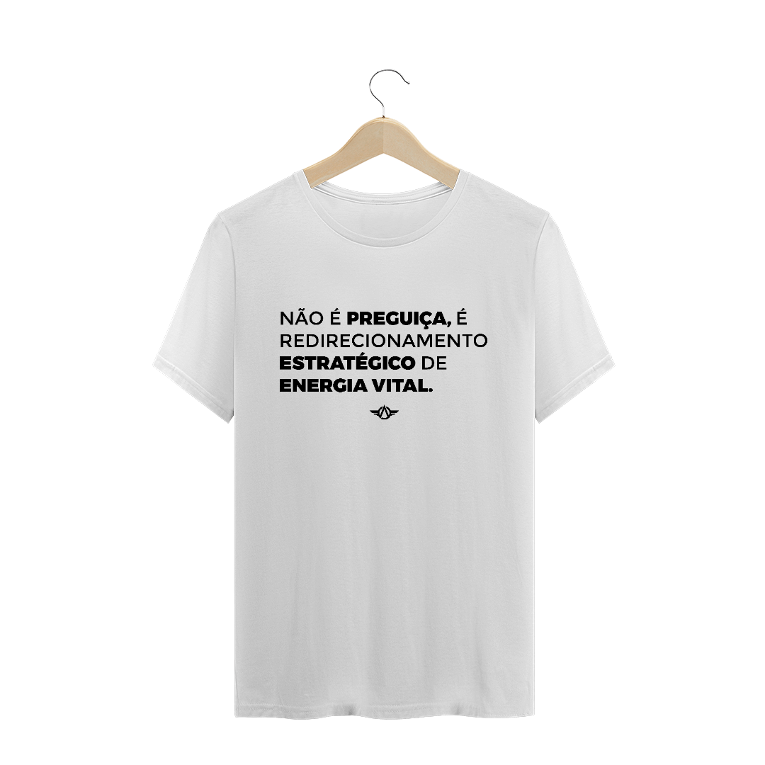Nome do produto  Camiseta Branca_Sem Preguiça_Masculina