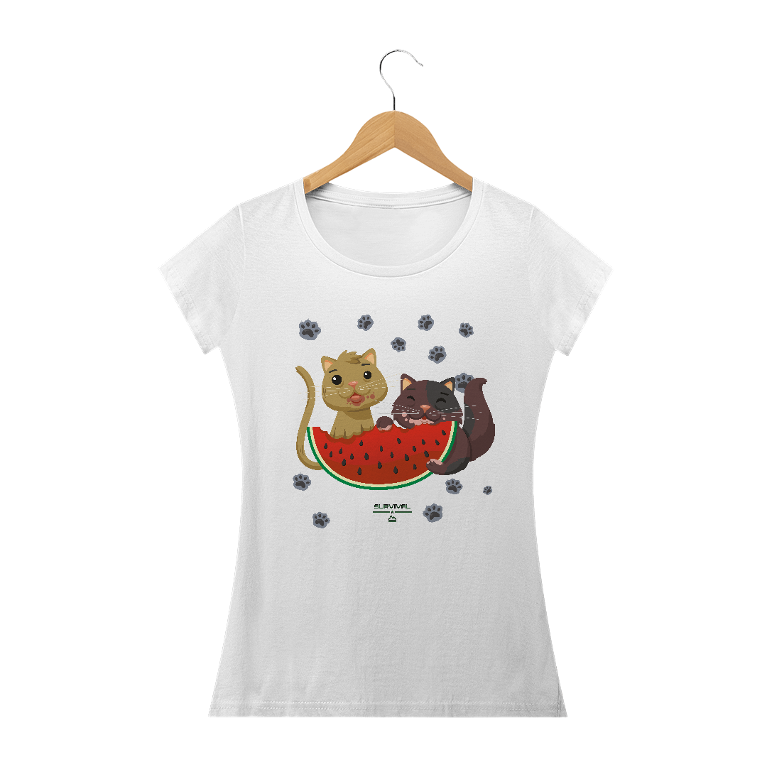 Nome do produto  CAMISETA BABYLONG SURVIVAL CATS