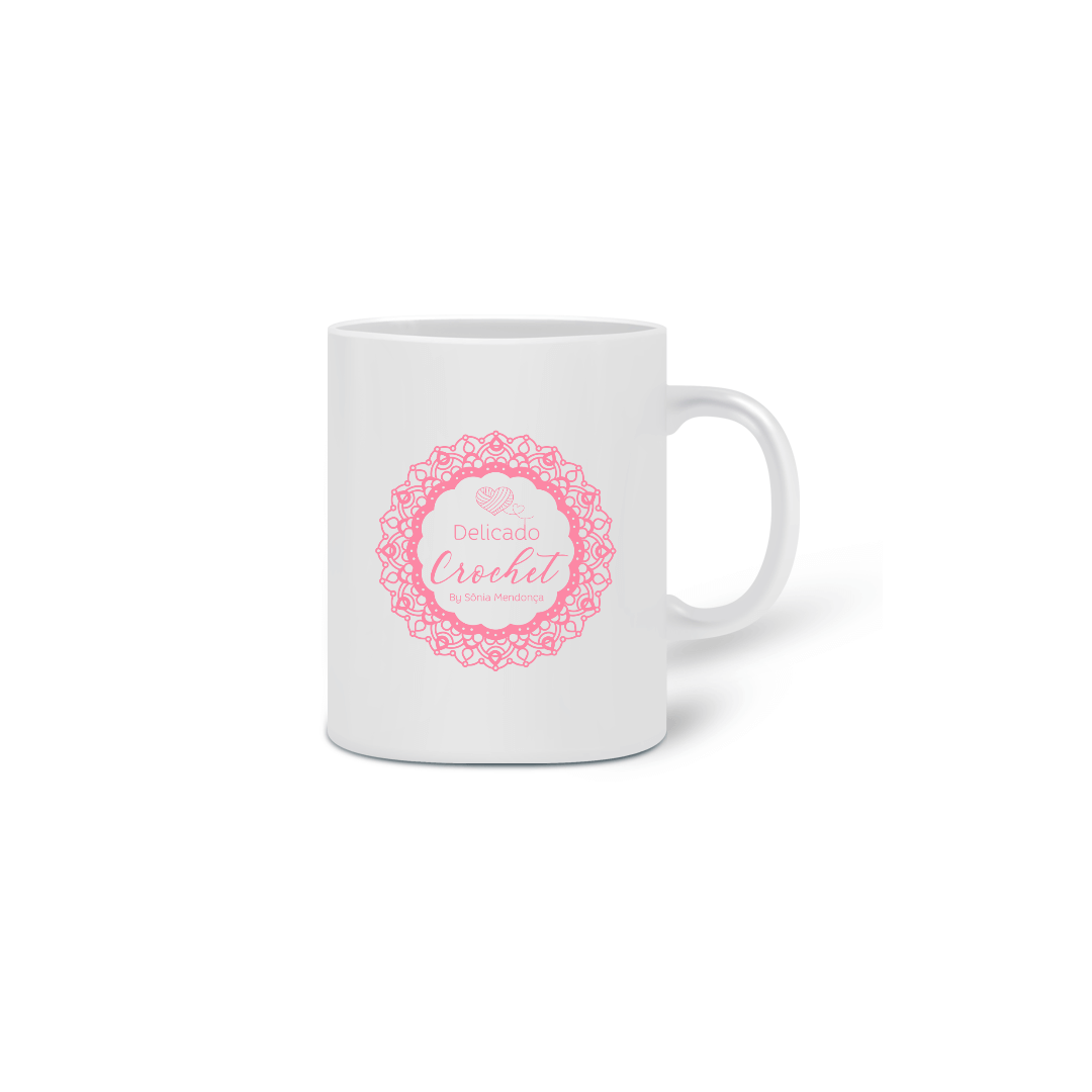 Nome do produto  CANECA DELICADO CROCHET