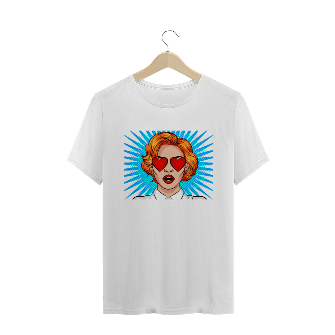 Camiseta Quality com Estampa Olhos de Coração
