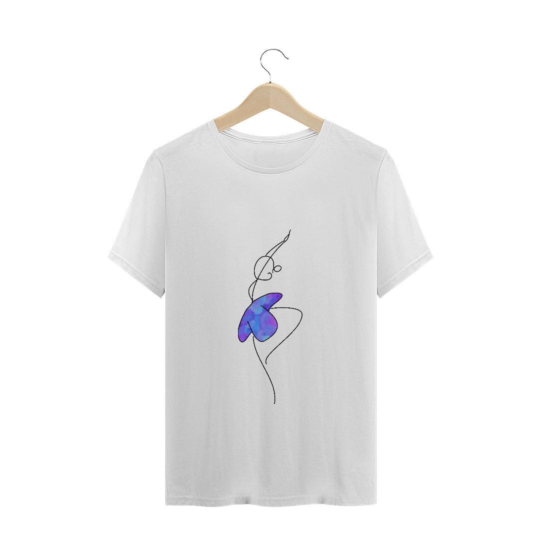 Nome do produto  Camiseta Bailarina Azul