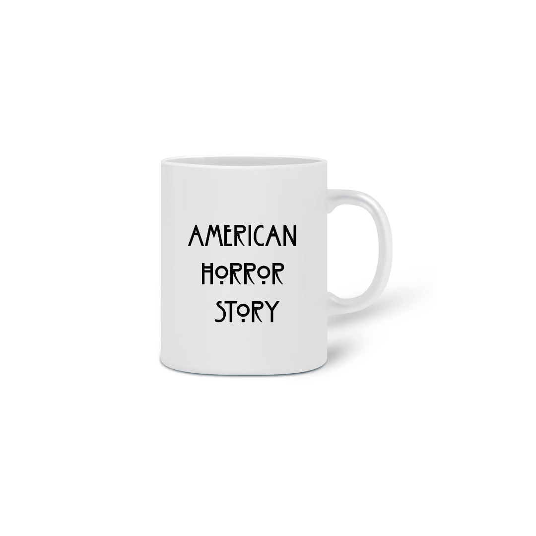 Caneca Cerâmica Estampa da Série American Horror Story - AHS