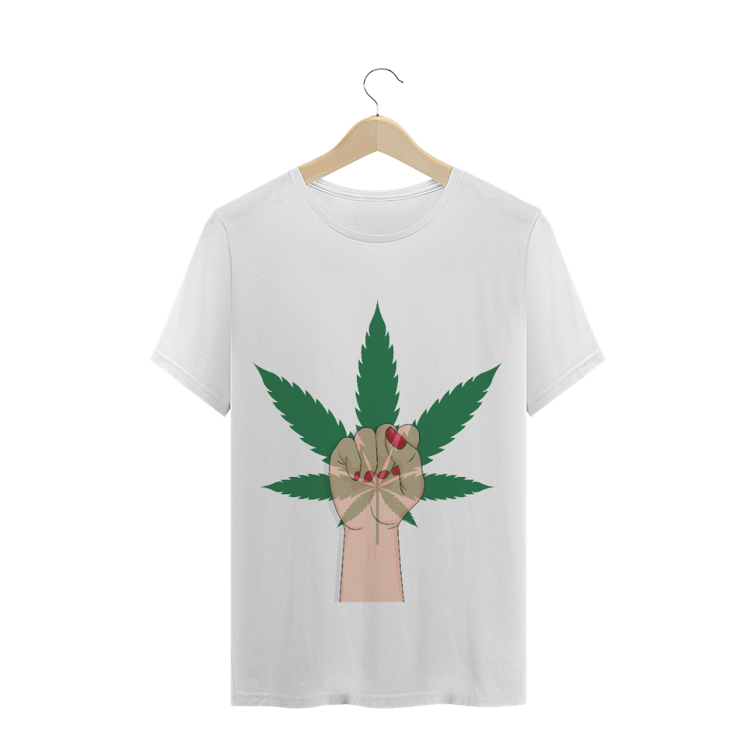 Nome do produto  T-Shirt Punho e Folha 