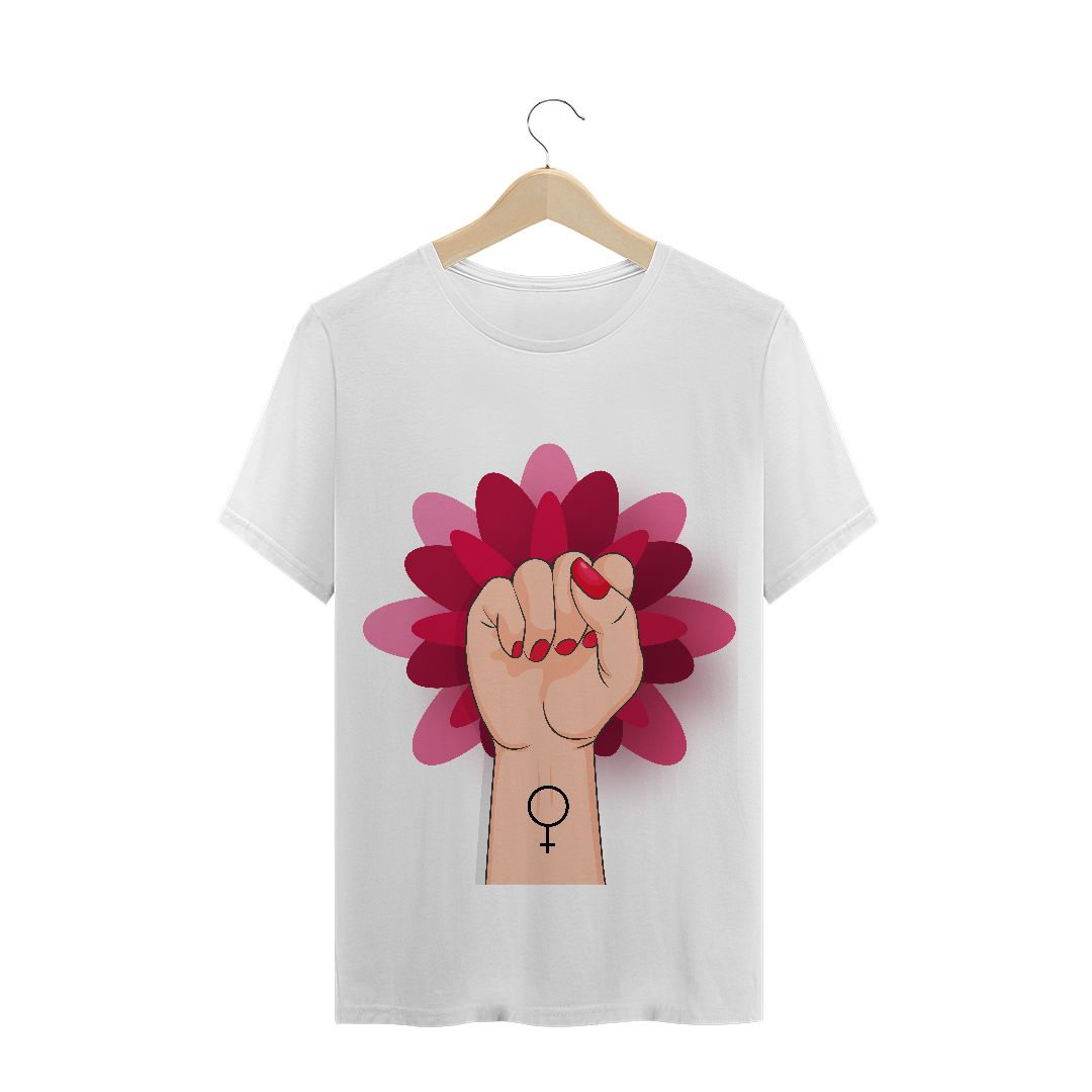 Nome do produto  T-Shirt Feminismo Flor