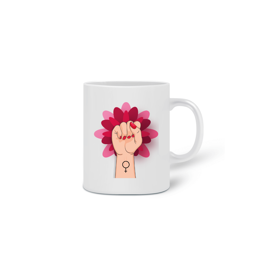 Nome do produto  Caneca Feminismo Flor