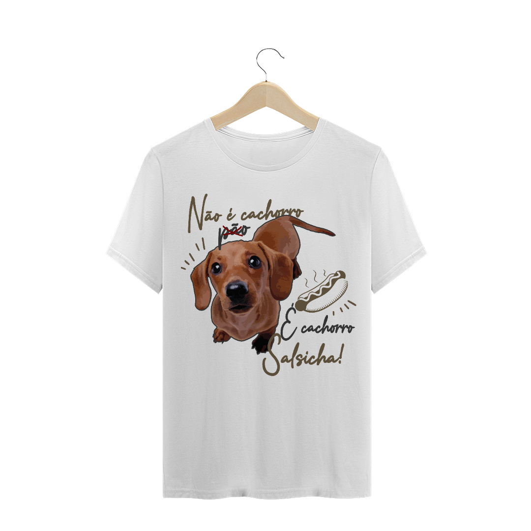 Nome do produto  Camiseta Daschund - Cachorro Salsicha