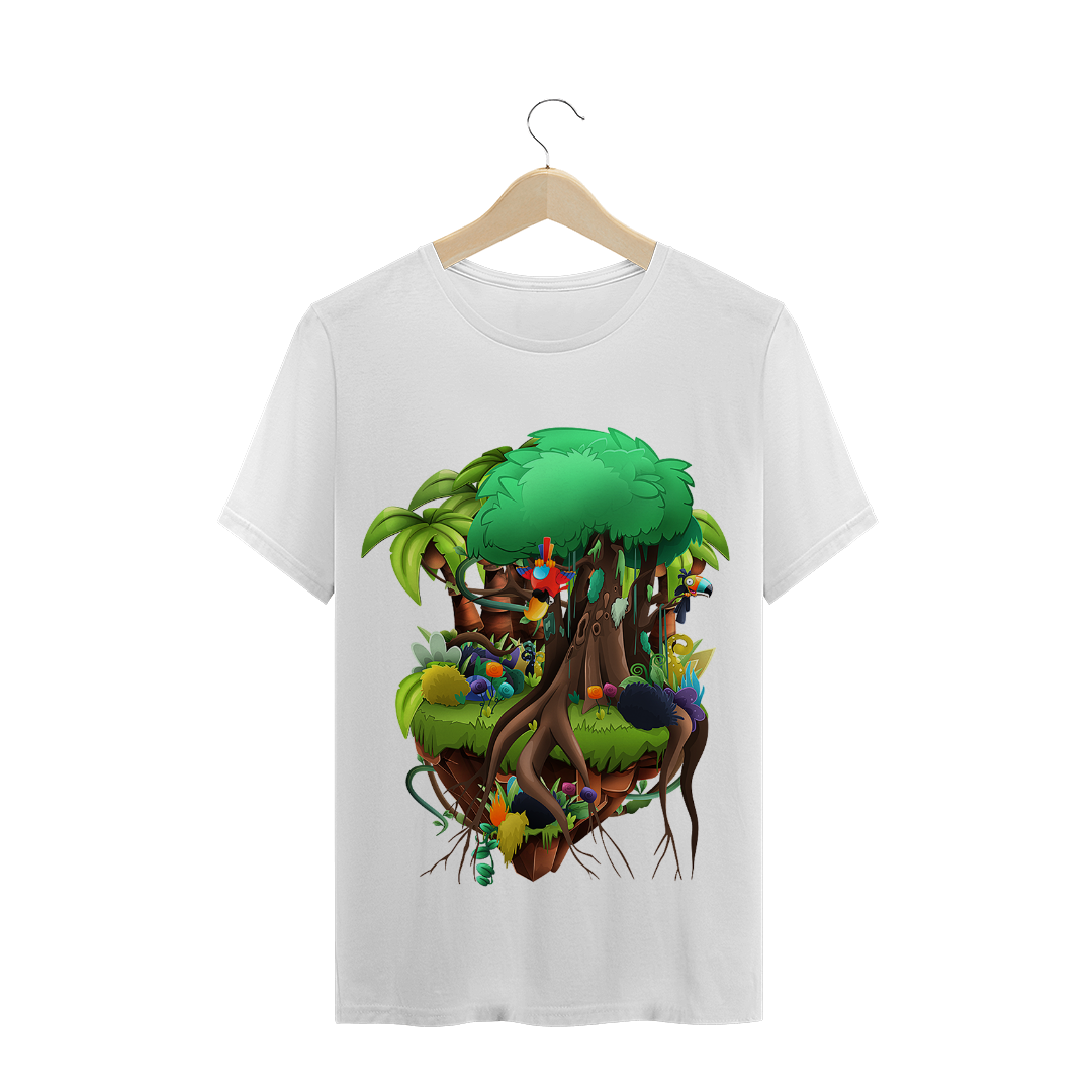 Nome do produto  Camiseta Masculina - Ilha Flutuante