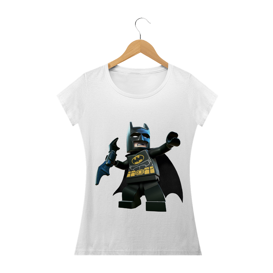 Nome do produto  Camiseta Baby Long Feminina - Lego Batman