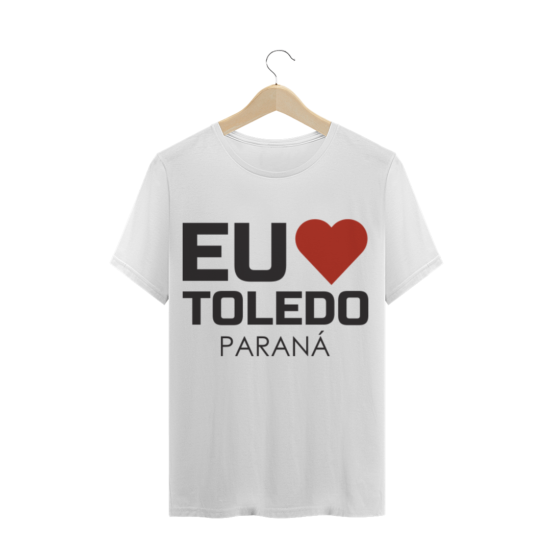 Nome do produto  Camiseta Masculina - Eu Amo Toledo Paraná