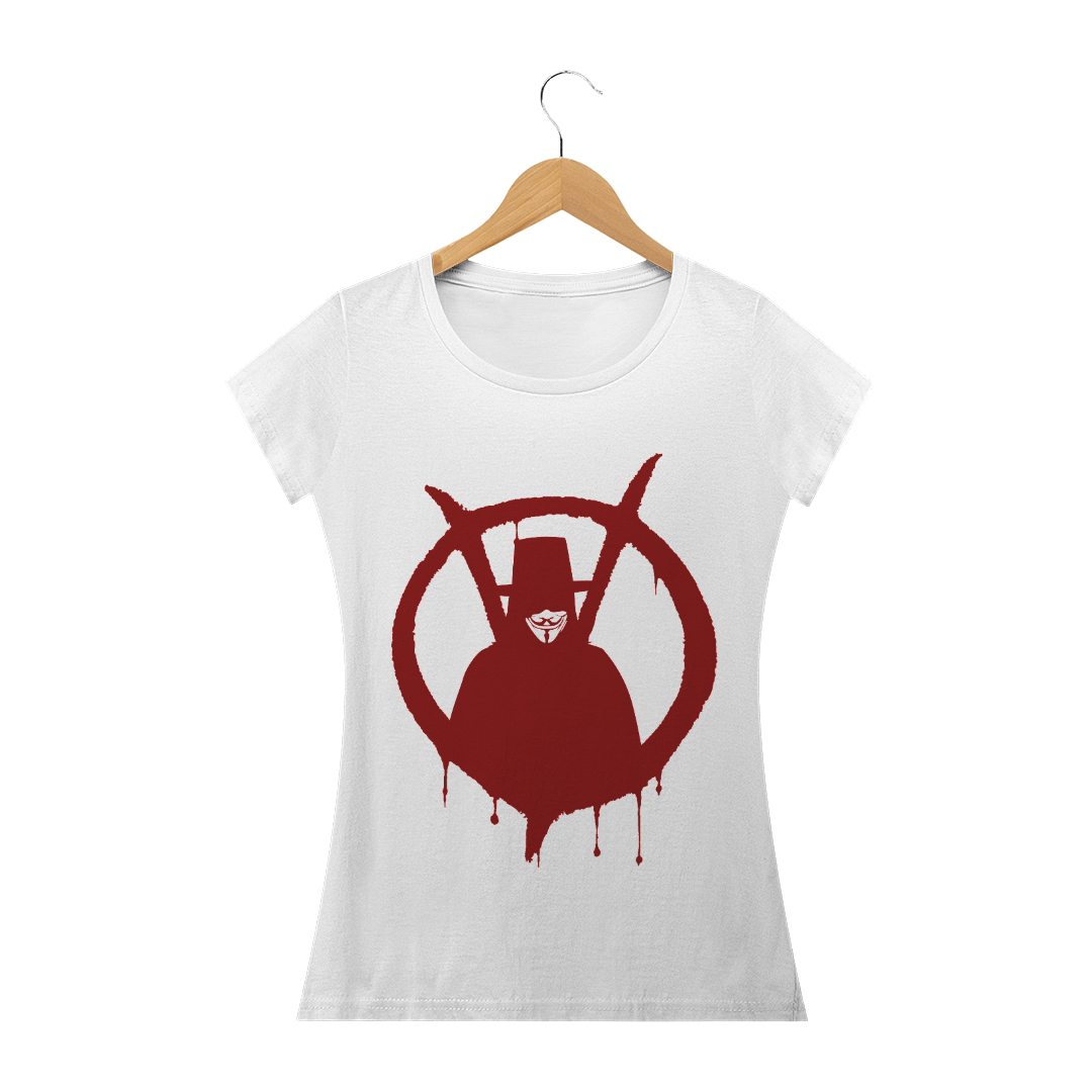 Nome do produto  Camiseta Baby Long Feminina - V de Vingança