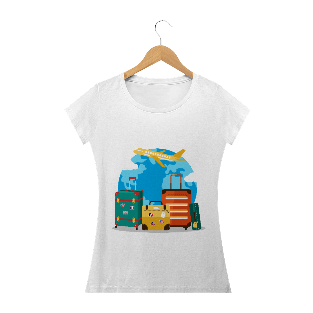 Nome do produto  Camiseta Baby Long Feminina - Travel Time