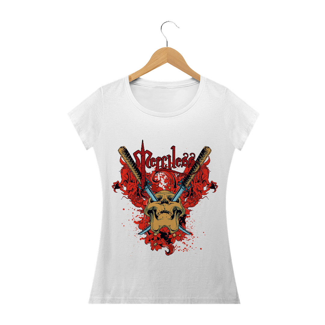 Nome do produto  Camiseta Baby Long Feminino - Impiedoso