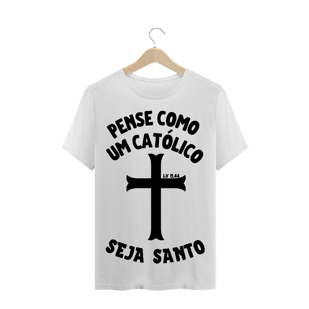 Nome do produto  T-Shirt Plus Size A Seja Santo Preto