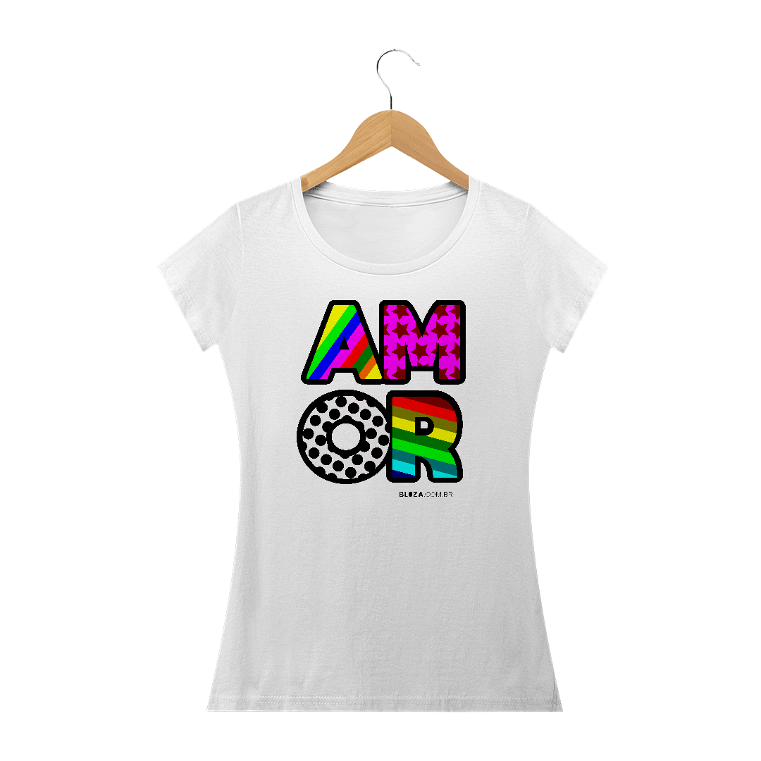 Nome do produto  Amor, Camiseta Feminina, Bluza.com.br