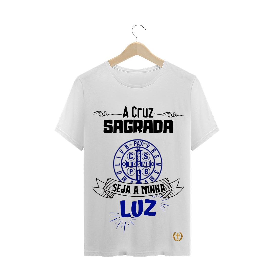 Nome do produto  T-Shirt Plus Size A Cruz Sagrada Preto