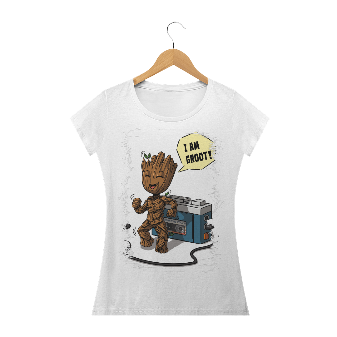 Nome do produto  camisa feminina Groot