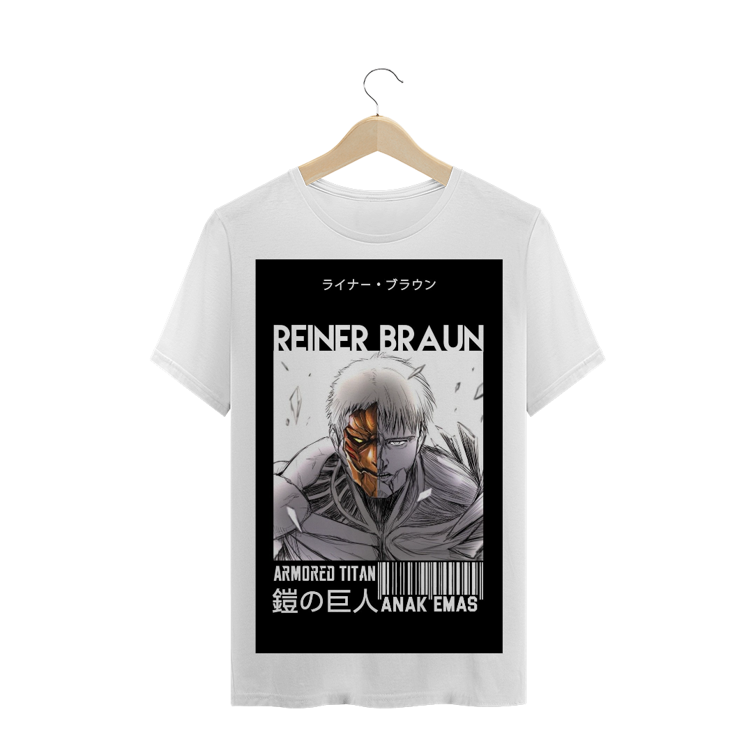 Nome do produto  T-SHIRT PRIME - COLEÇÃO ESPECIAL ANIMES - REINER BRAUM