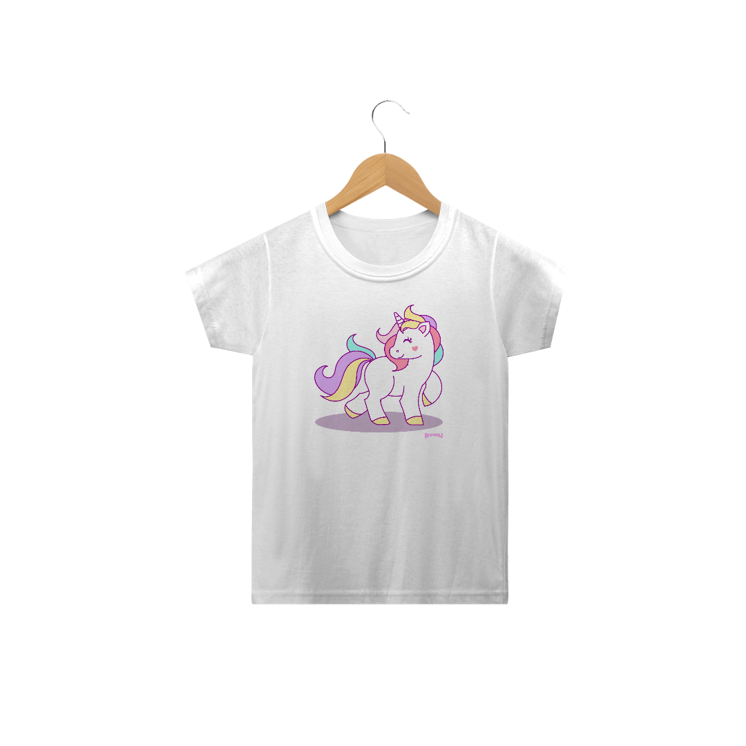 Nome do produto  Camiseta Infantil Meu Unicórnio  Tshirt Quality