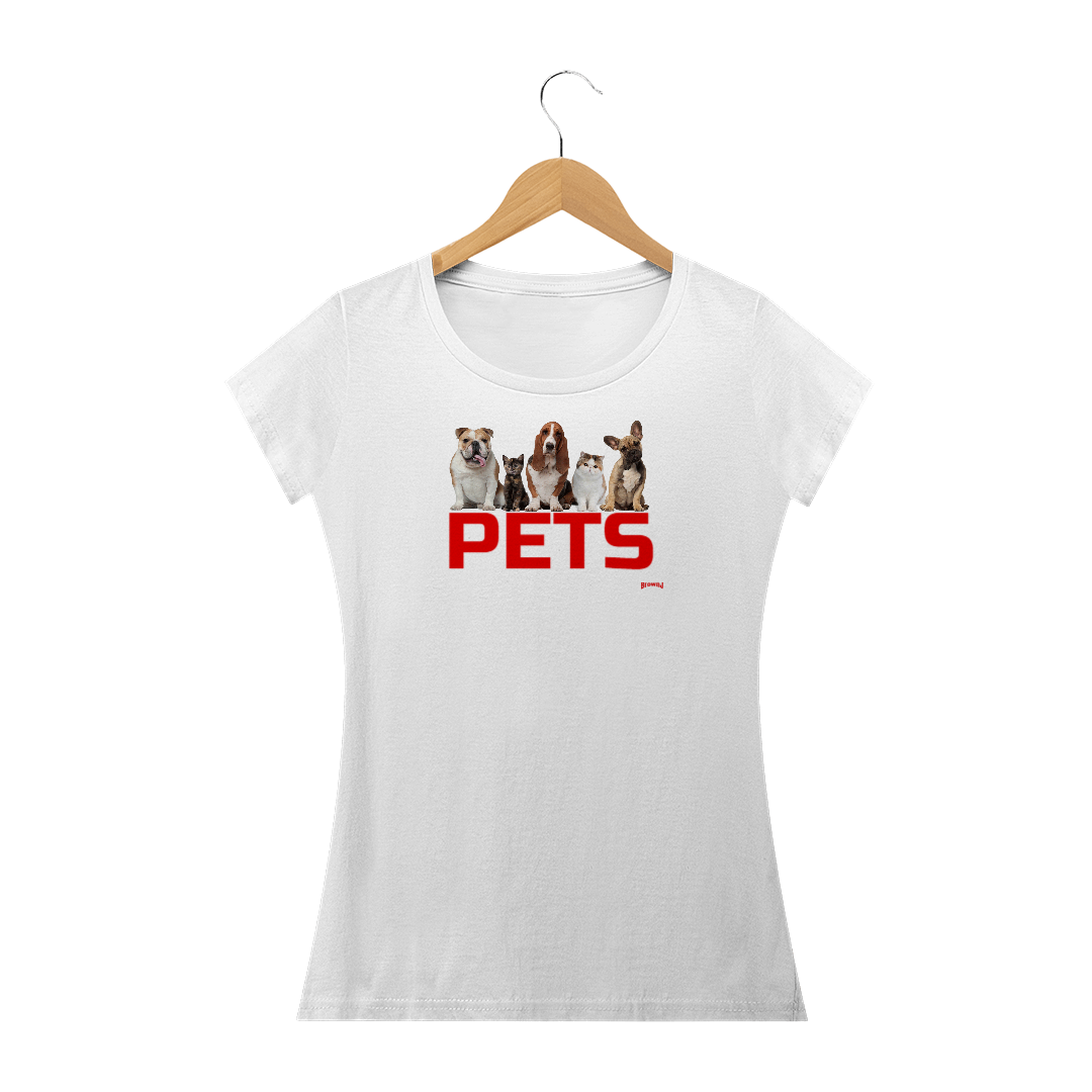 Nome do produto  Camiseta Feminina Pets Baby Long Quality