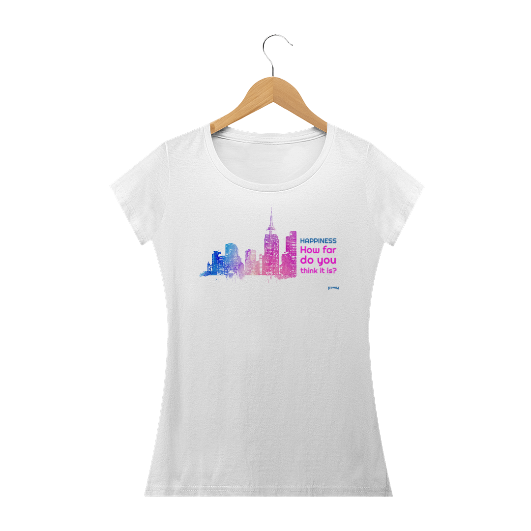 Nome do produto  Camiseta Feminina  Happiness Baby Long Quality