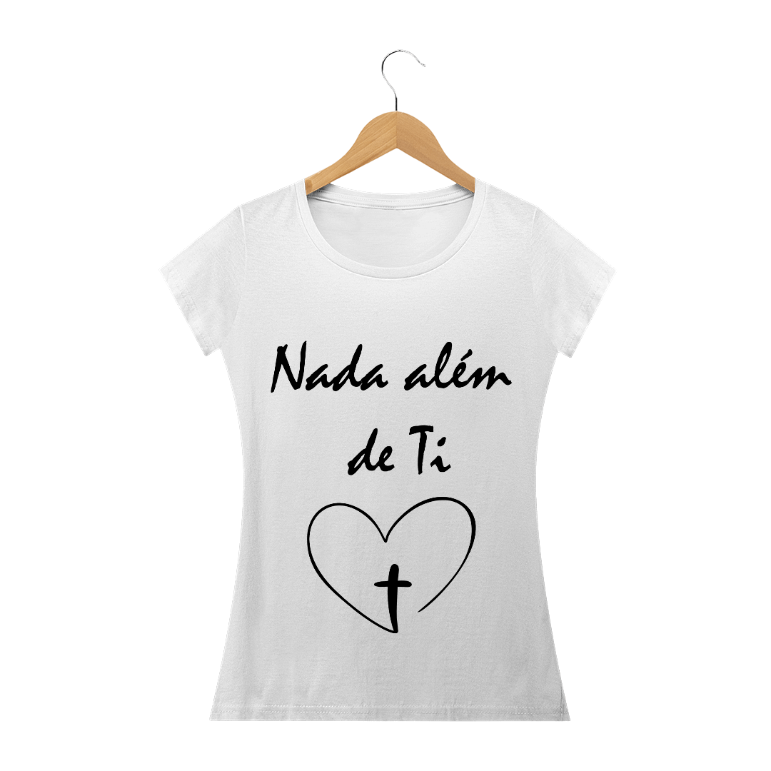 Nome do produto  Camisa Baby Look Escrita Preta Nada Além