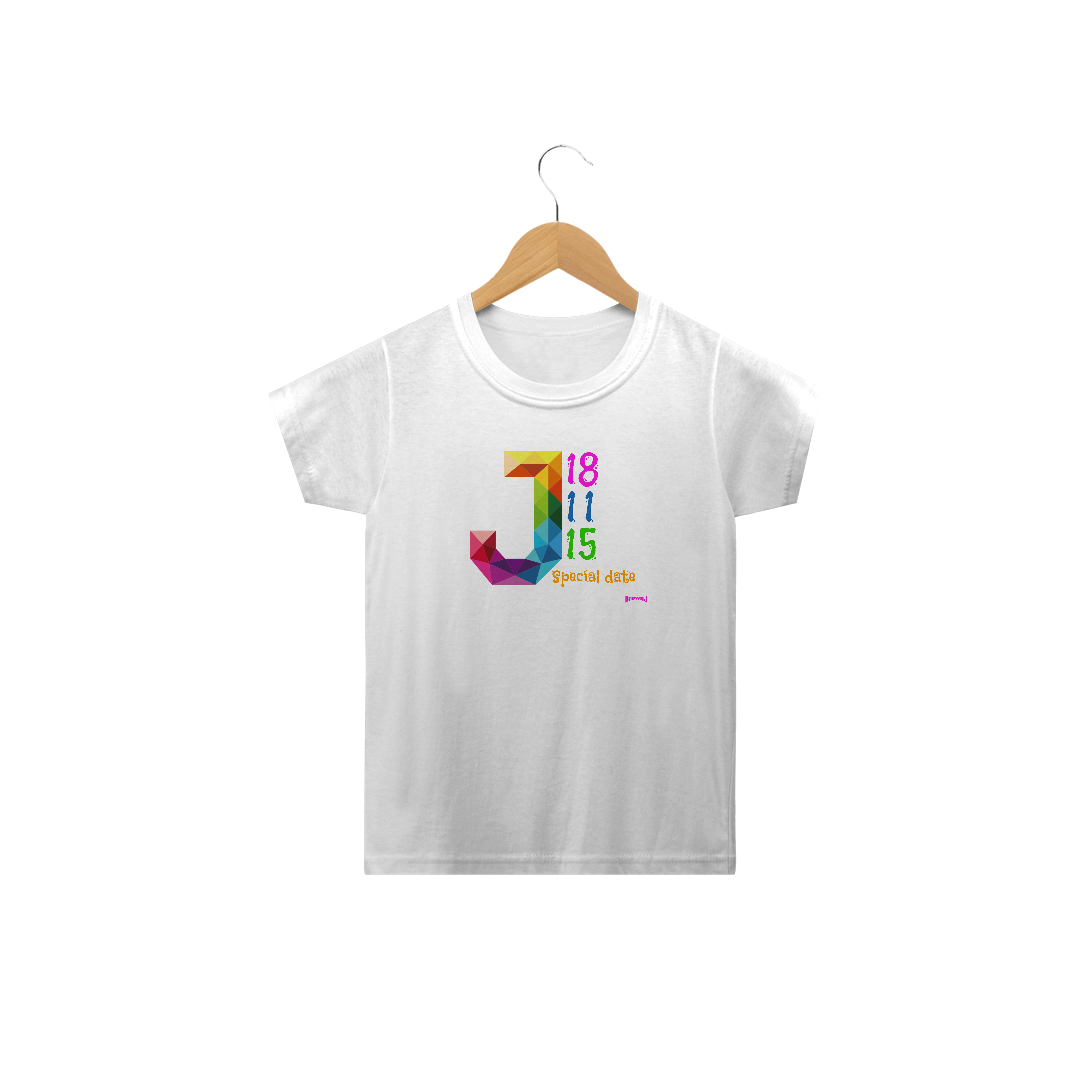 Nome do produto  Camiseta Feminina Infantil Special Date Tshirt Quality