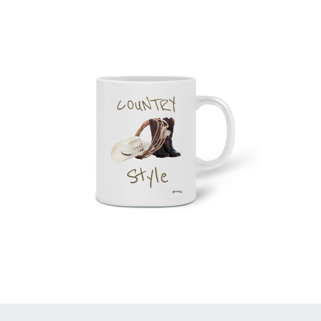 Nome do produto: Caneca Country Style em Cerâmica