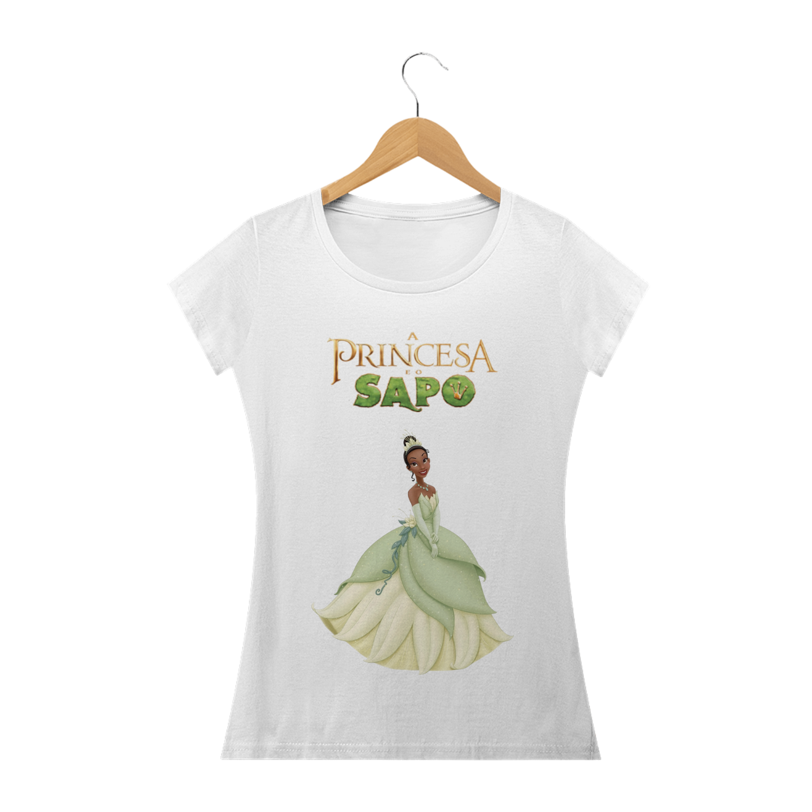 Nome do produto  T-shirt Tina - A Princesa e o Sapo