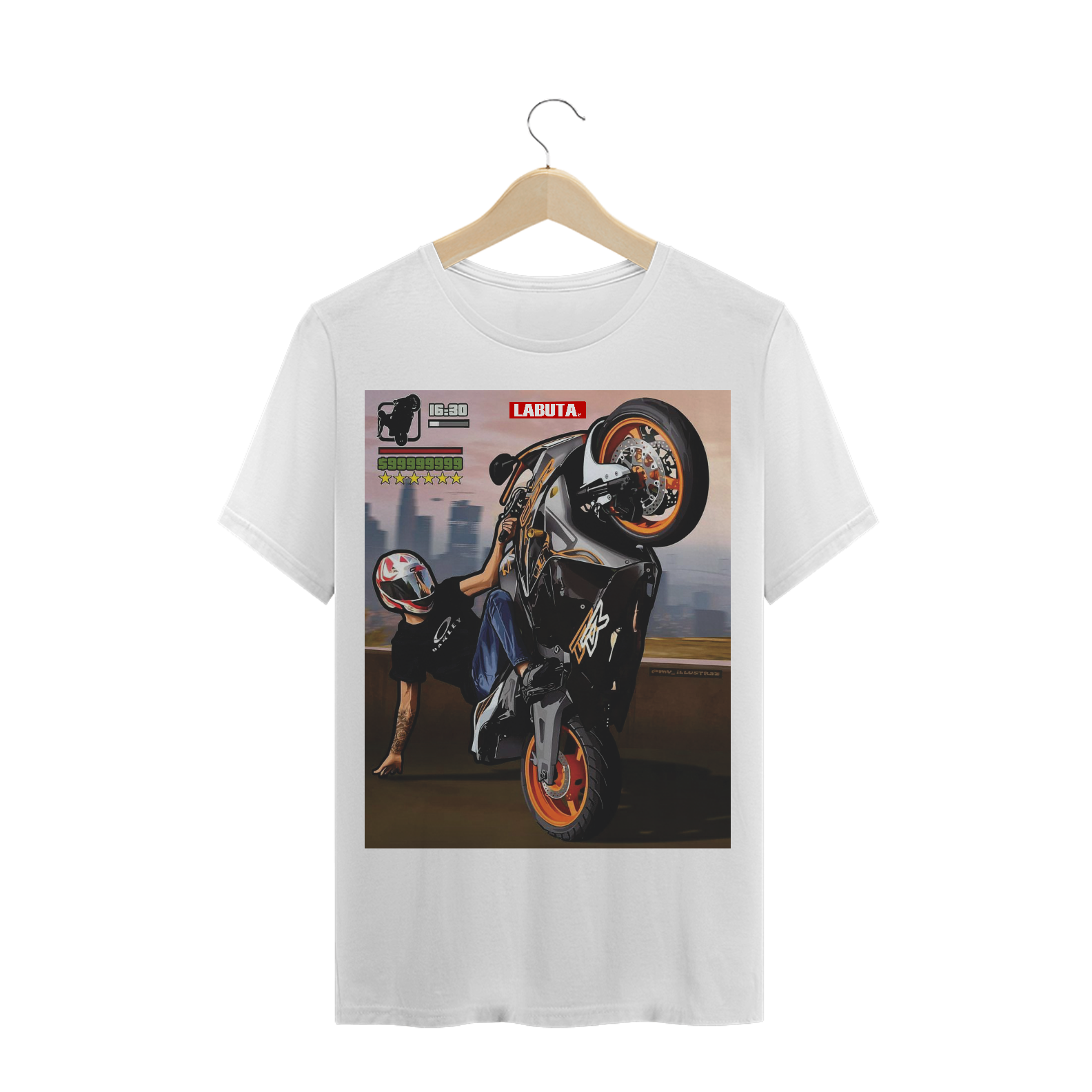 Nome do produto  Camiseta Labuta -  Grau GTA