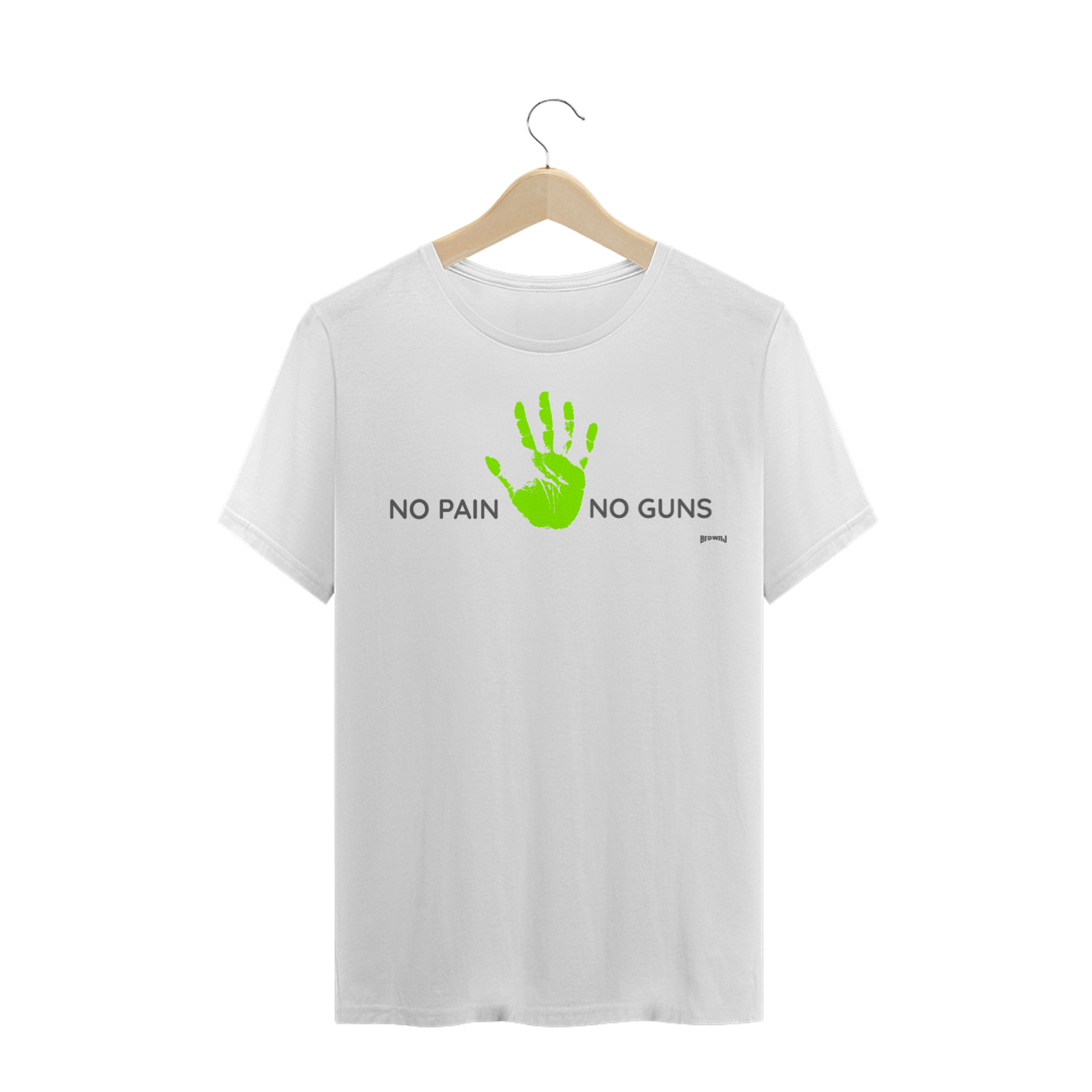 Nome do produto  Camiseta Unissex No pain No guns Tshirt Quality