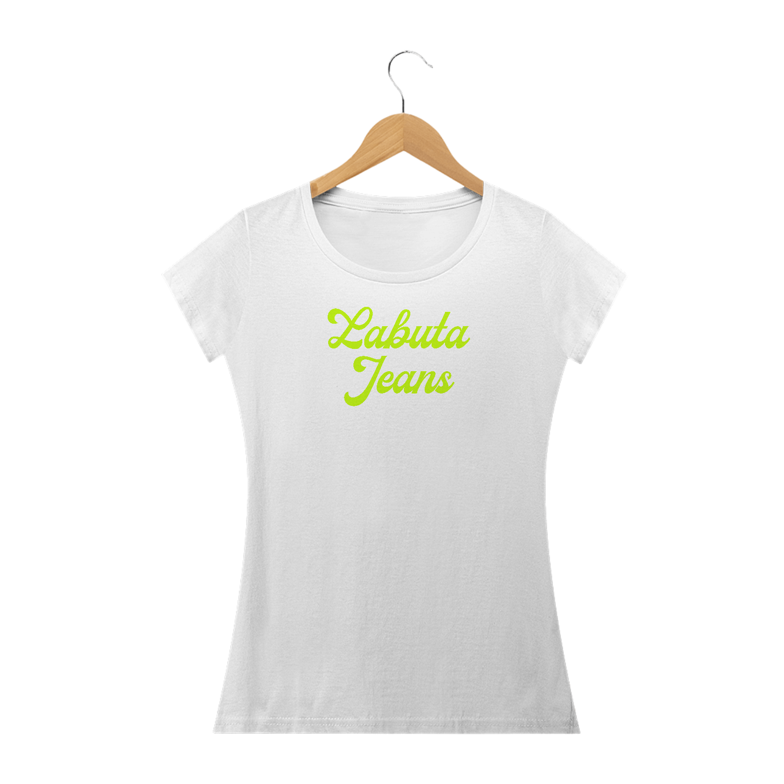 Nome do produto  Baby look Fem. Labuta - Verde neon (classic collection)