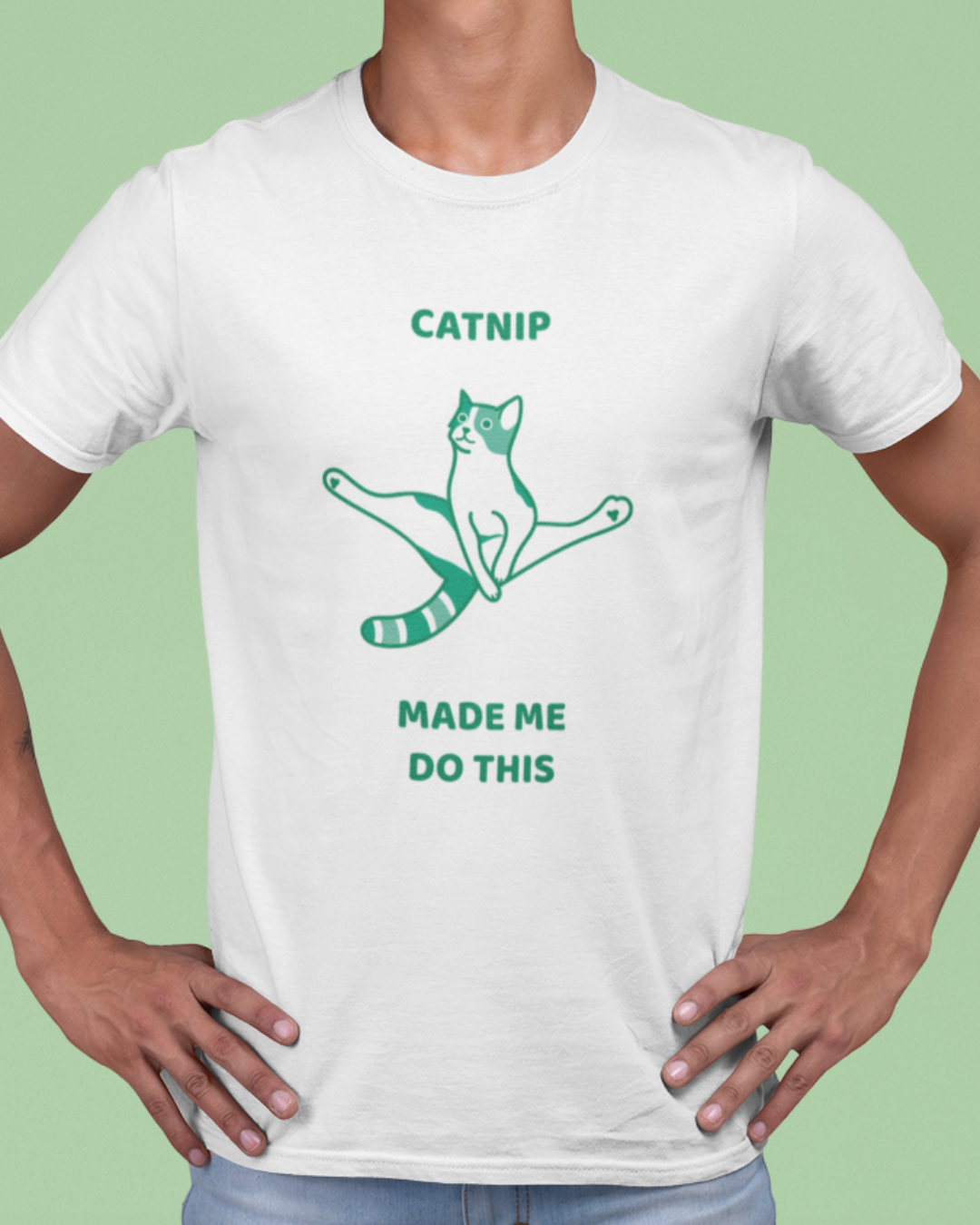 Nome do produto  Camiseta Catnip Made Me Do This