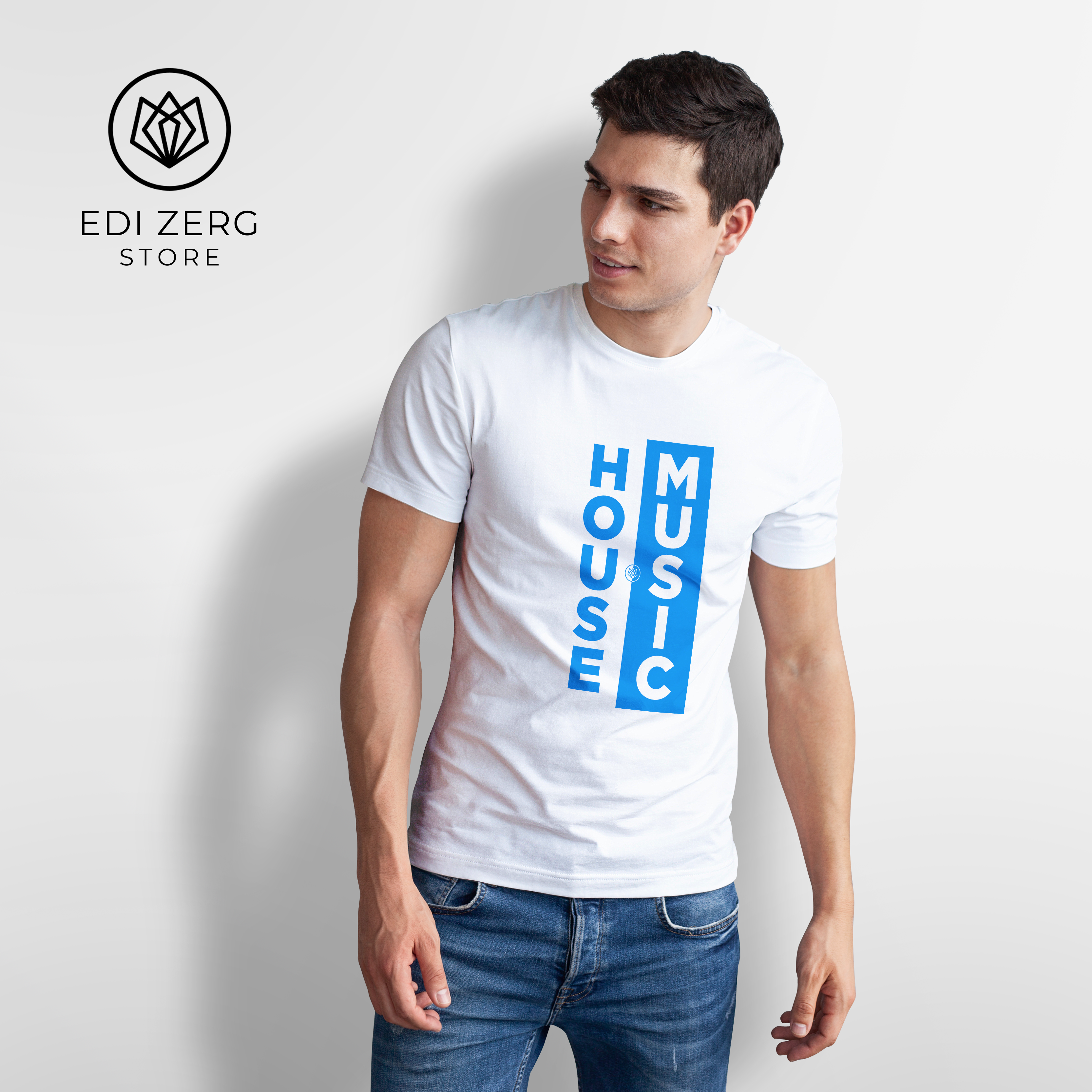 Nome do produto  HOUSE MUSIC BLUE AND WHITE