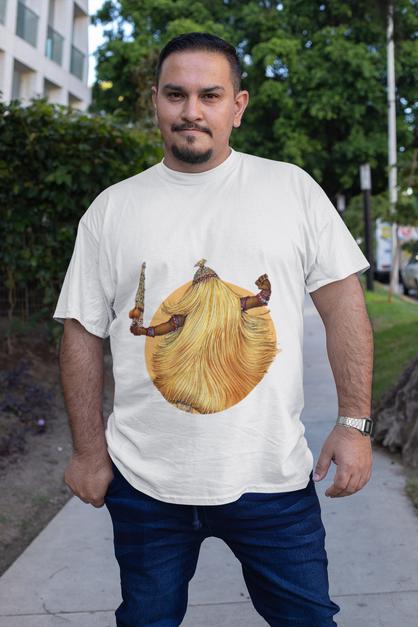 Camiseta do Orixá Obaluaê (Modelo Plus Size)
