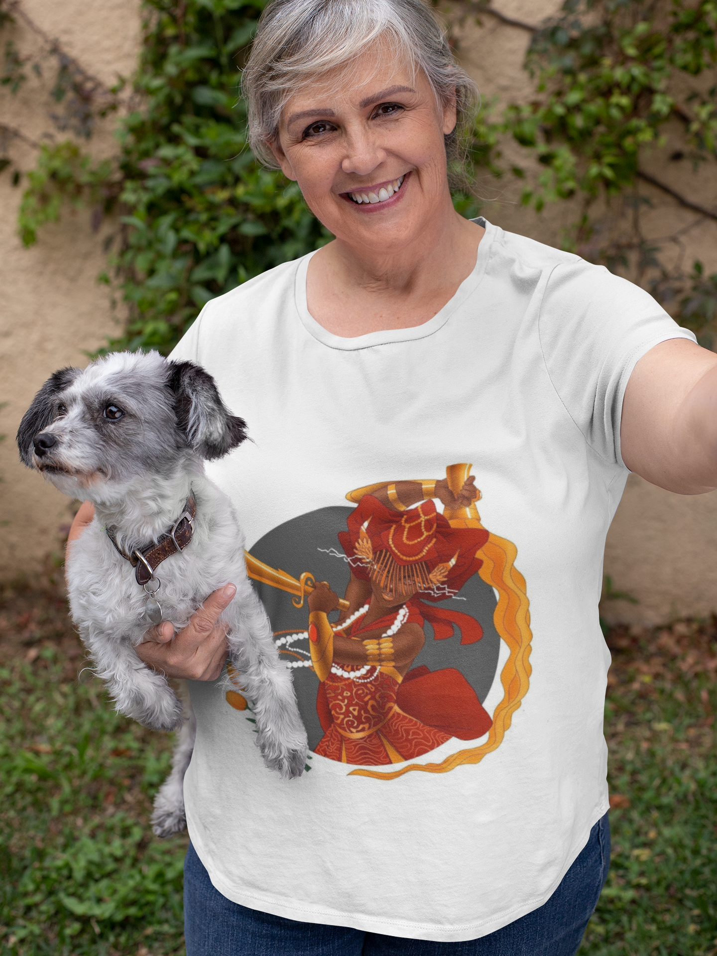 Camiseta da Orixá Iansã (Modelo Plus Size)