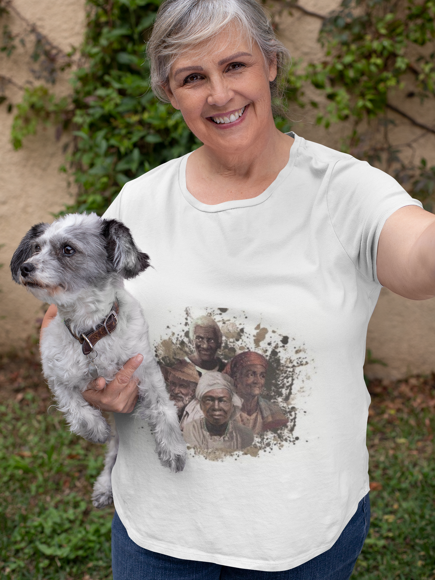 Camiseta dos Preto Velho (Modelo Plus Size)