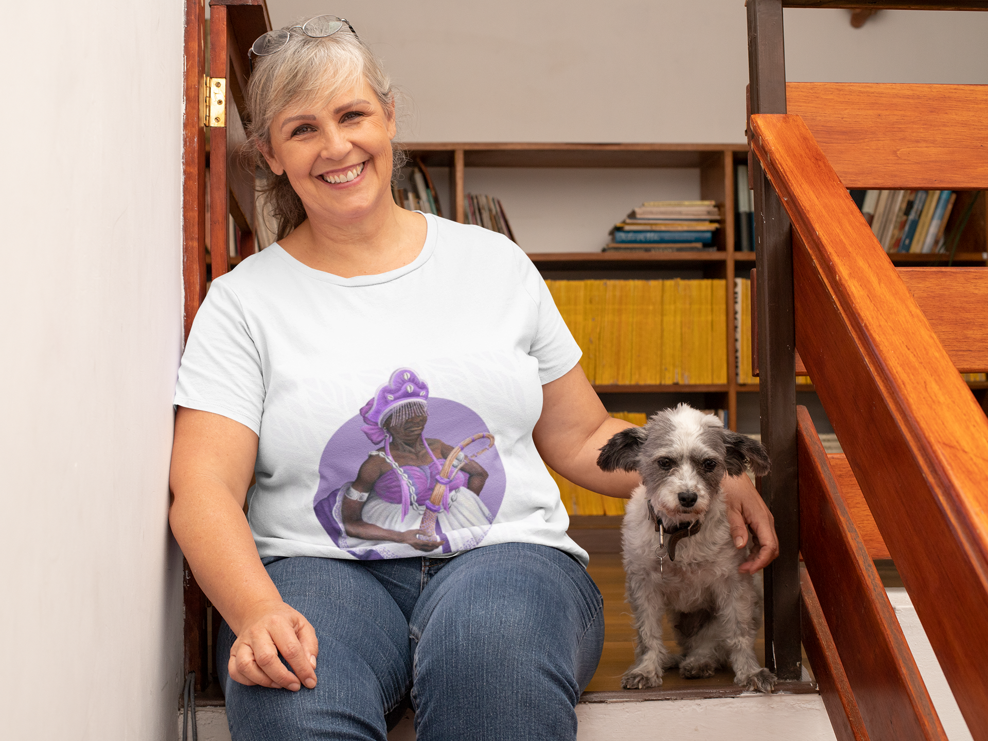 Camiseta Orixá Nanã (Modelo Plus Size)