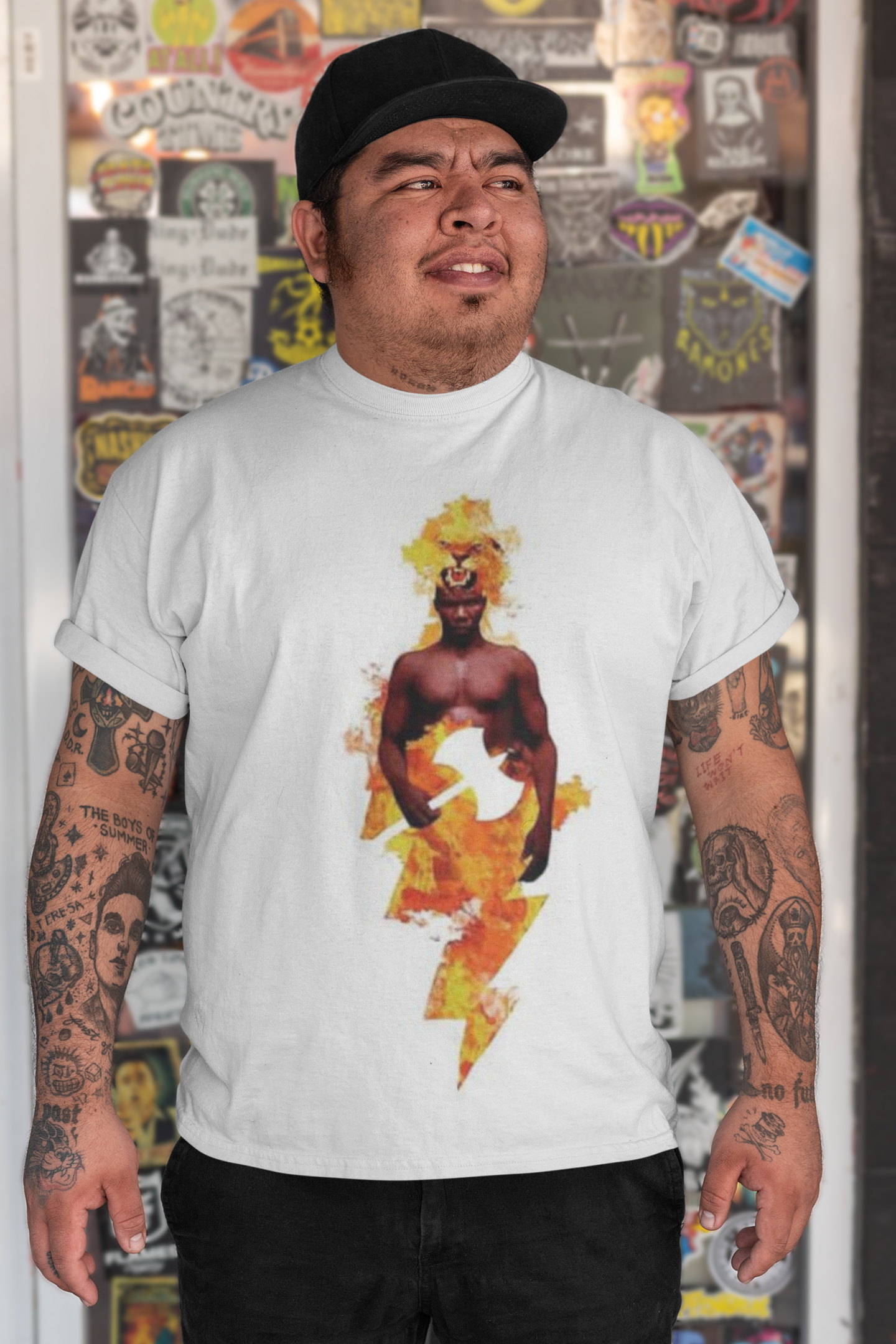 Camiseta do Orixá Xangô (Modelo Plus Size)