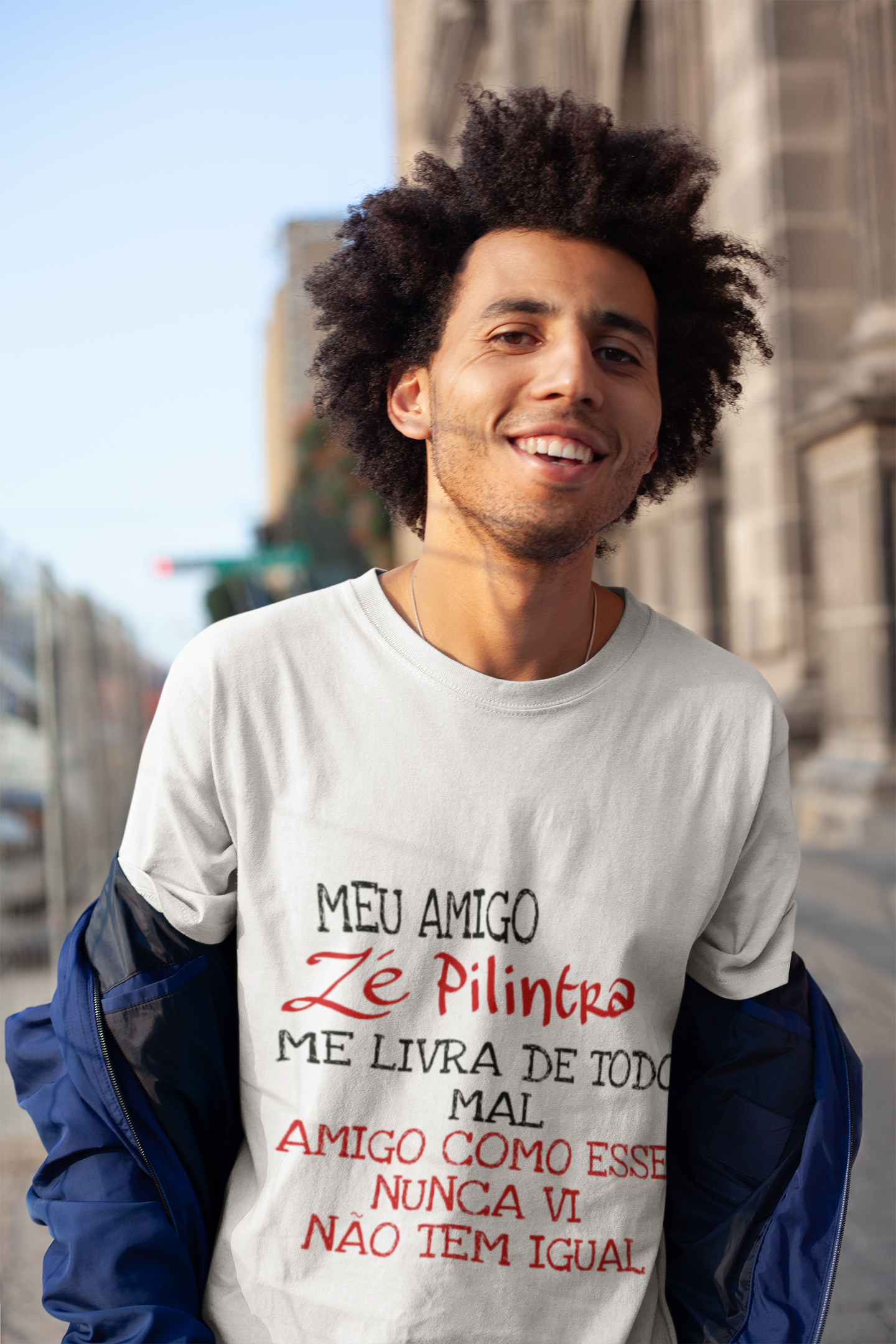 Camiseta Mensagem Zé Pilintra (Unisex)