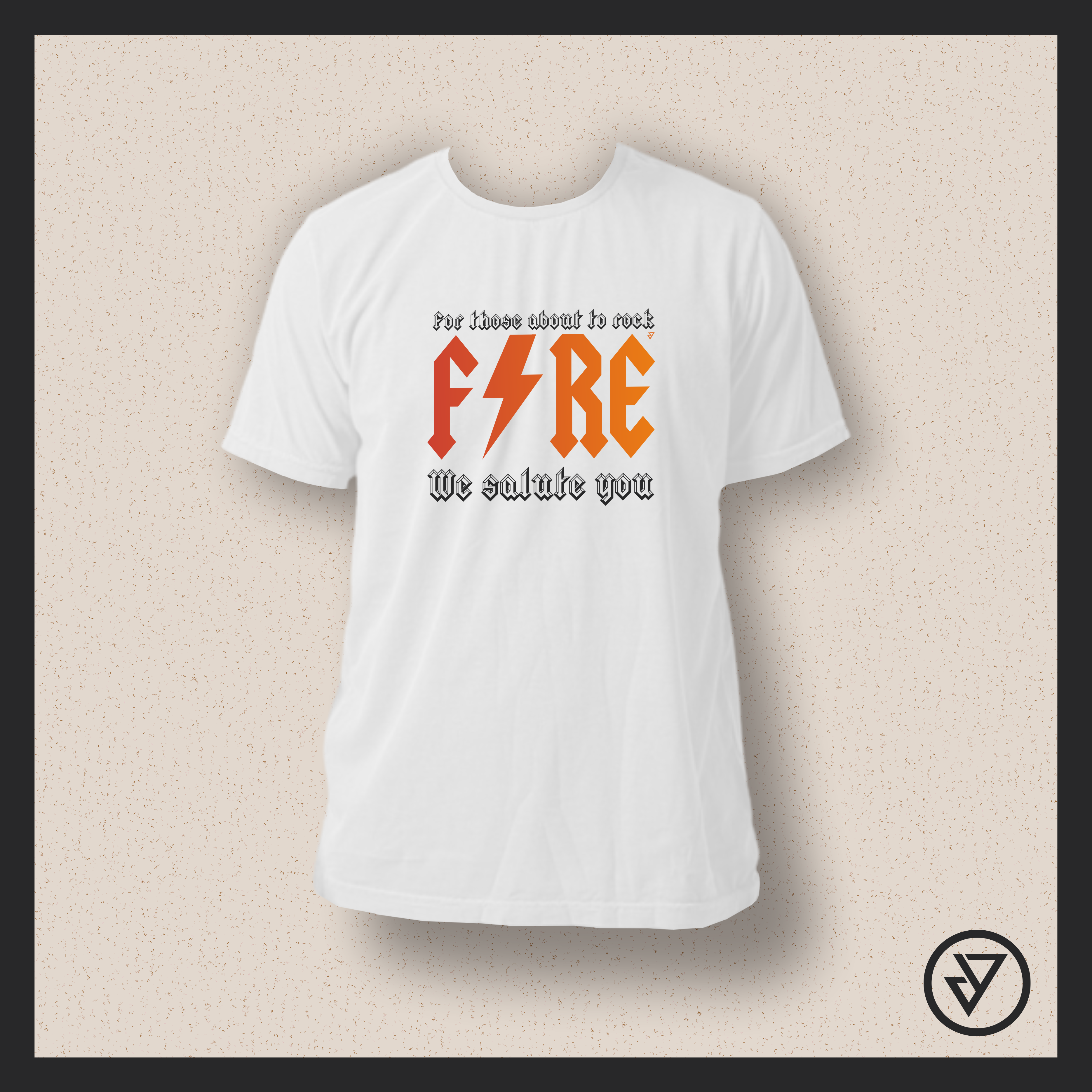 Camisa AC/DC - FIRE! (We Salute You) - Branca