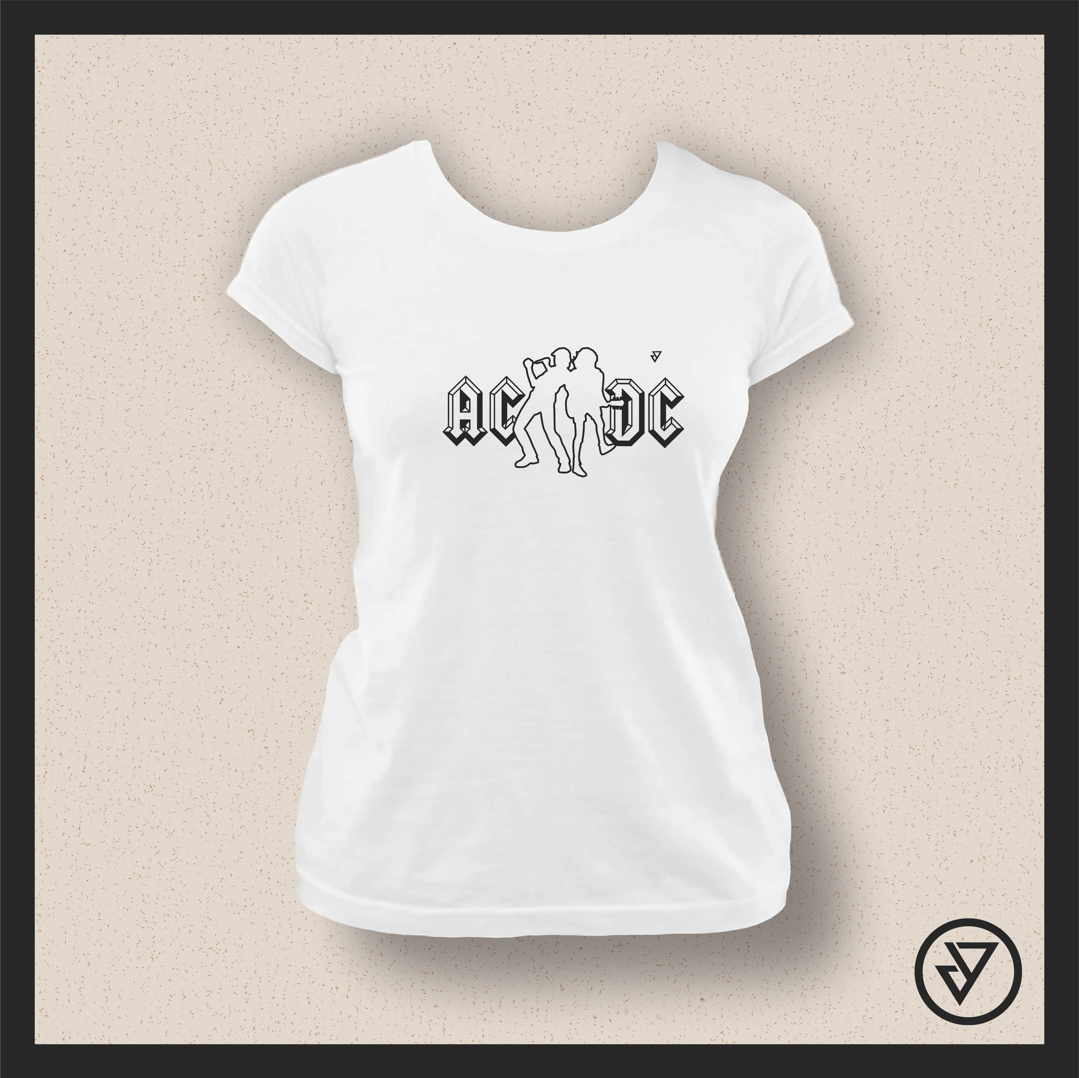 Camisa Feminina AC/DC - Branca