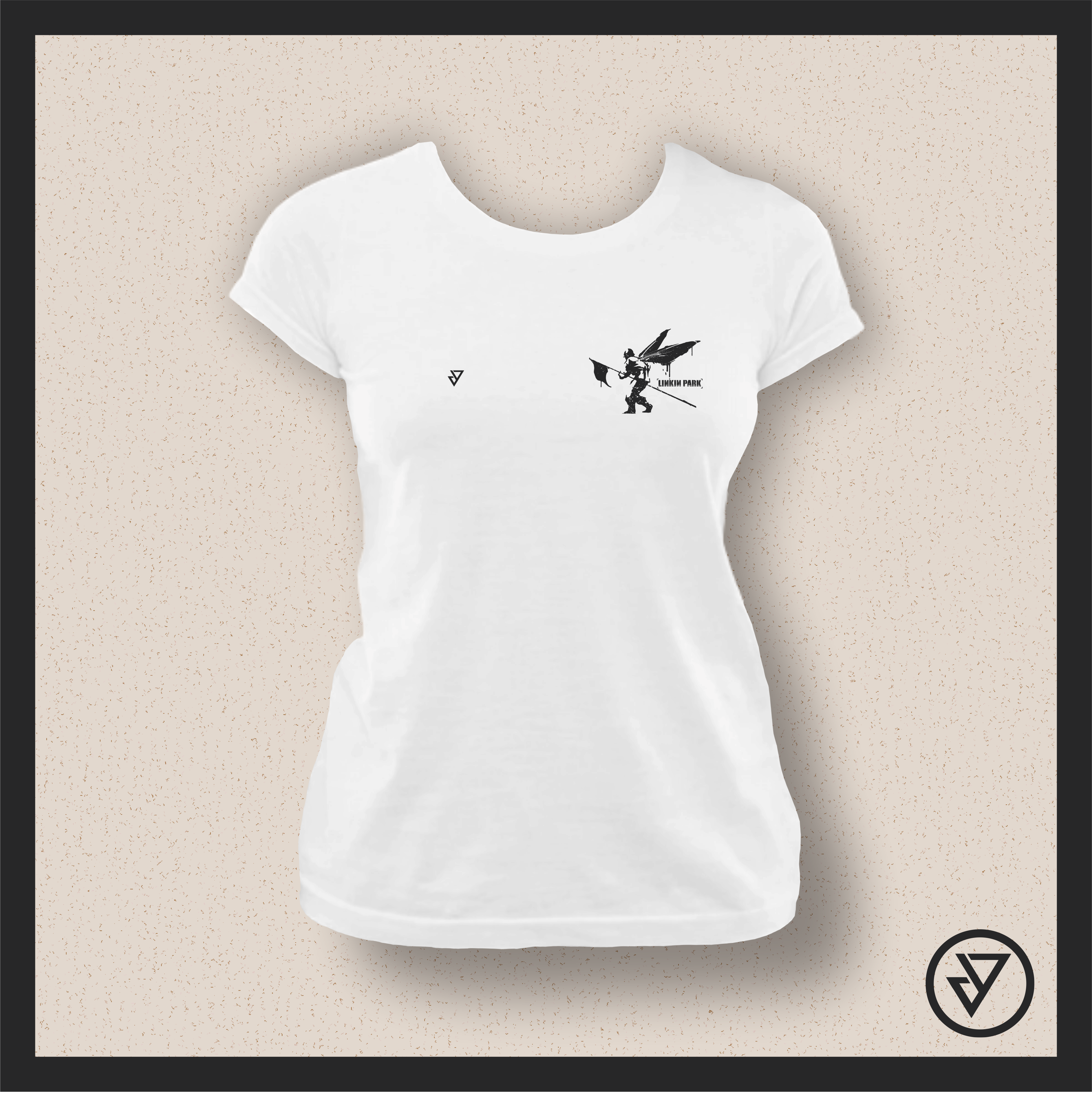 Camisa Feminina Linkin Park (Soldier) - Branca