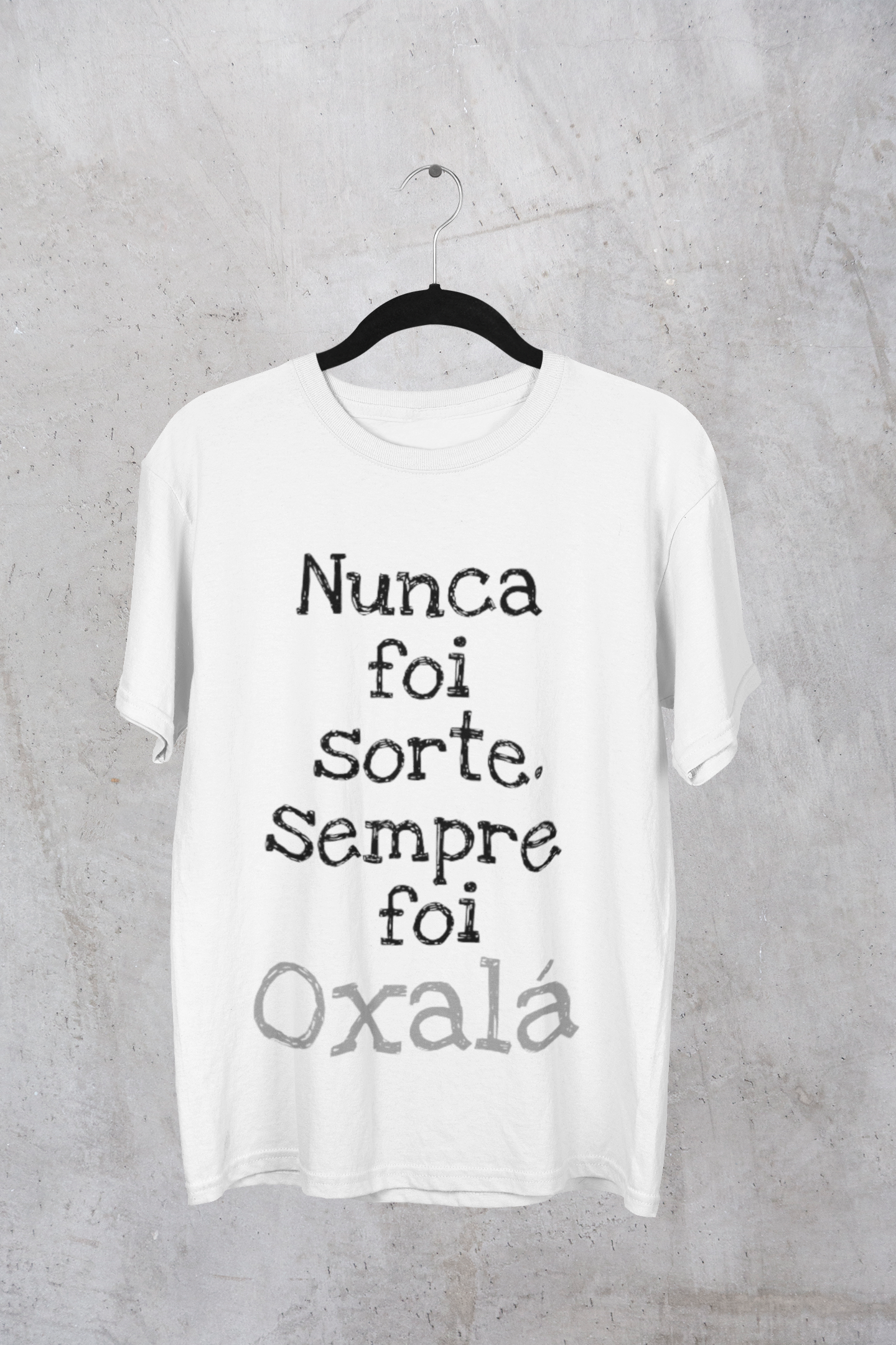 Camiseta do Orixá Oxalá (Modelo Plus Size)