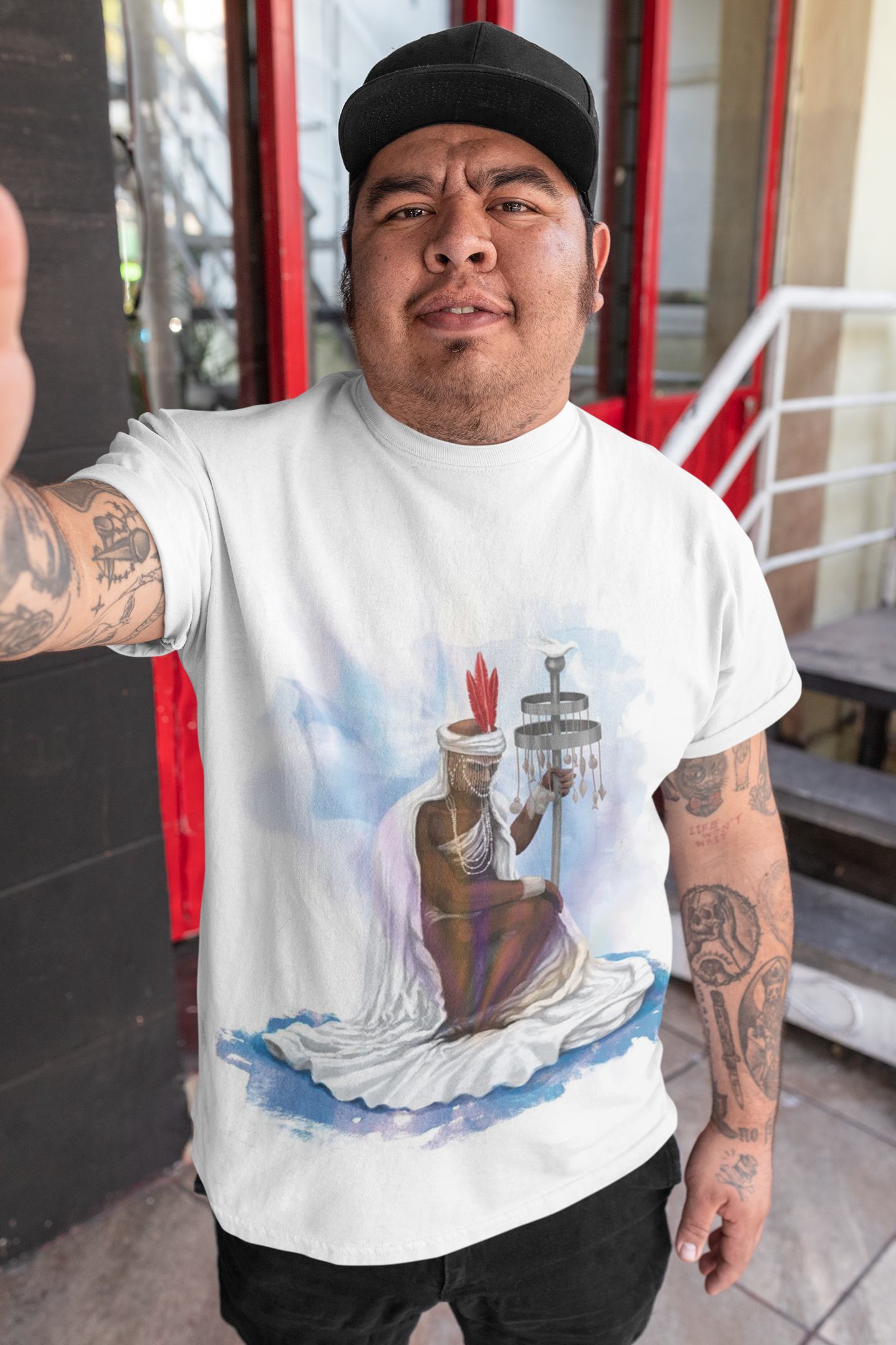 Camiseta Orixá Oxauiam (Modelo Plus Size)