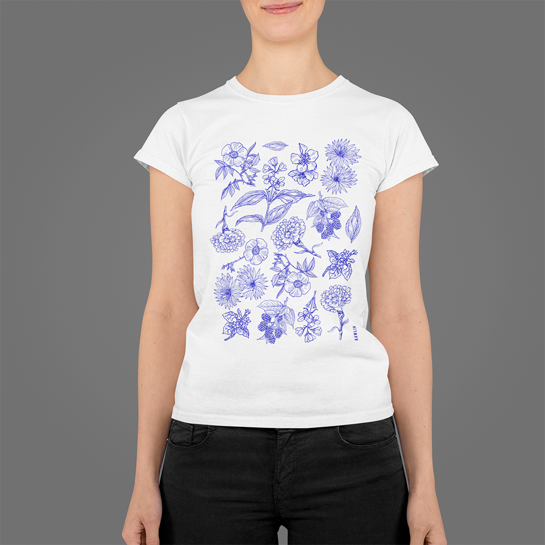 Nome do produto  BLUE FLOWERS BABYLONG