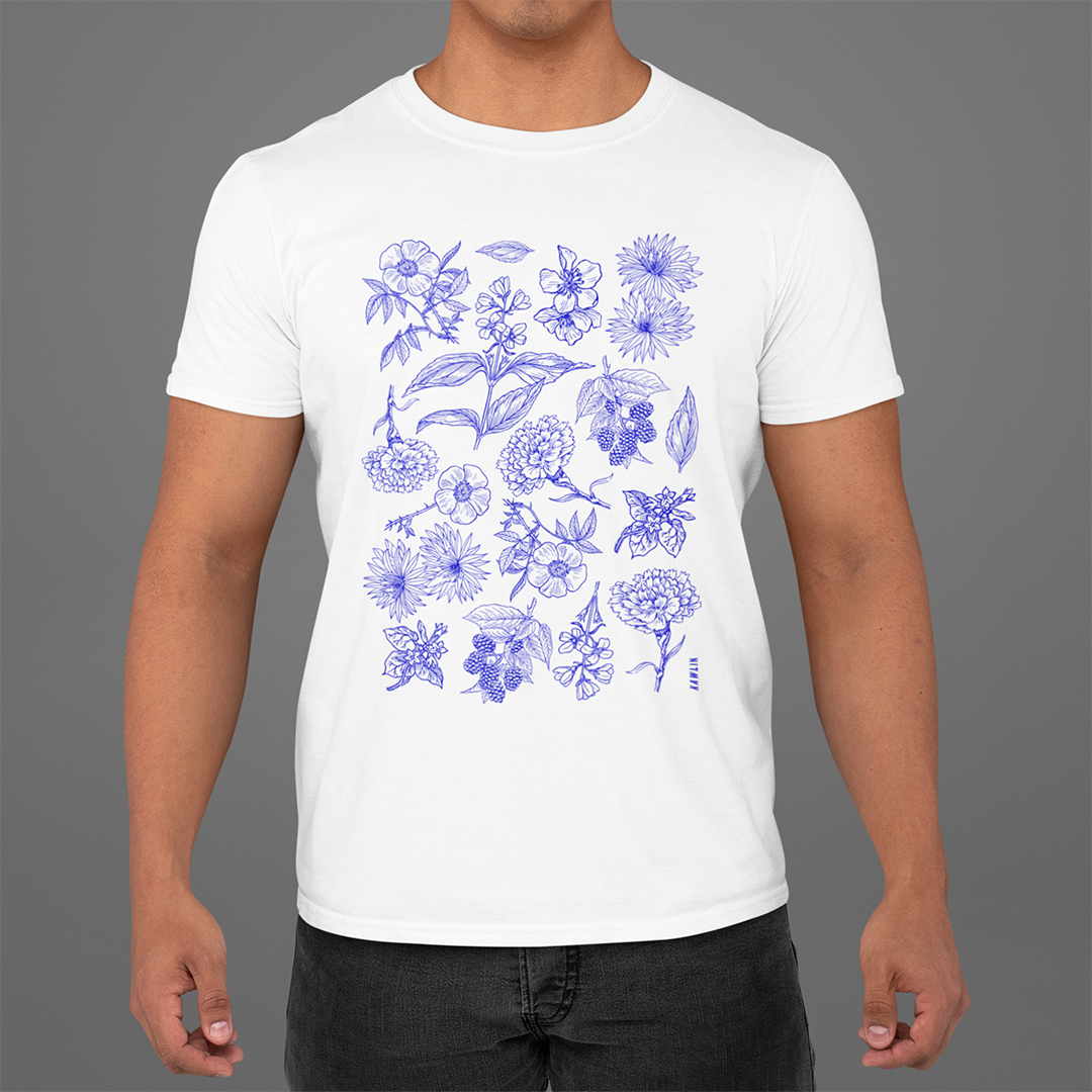 Nome do produto  Blue Flowers Kawlin