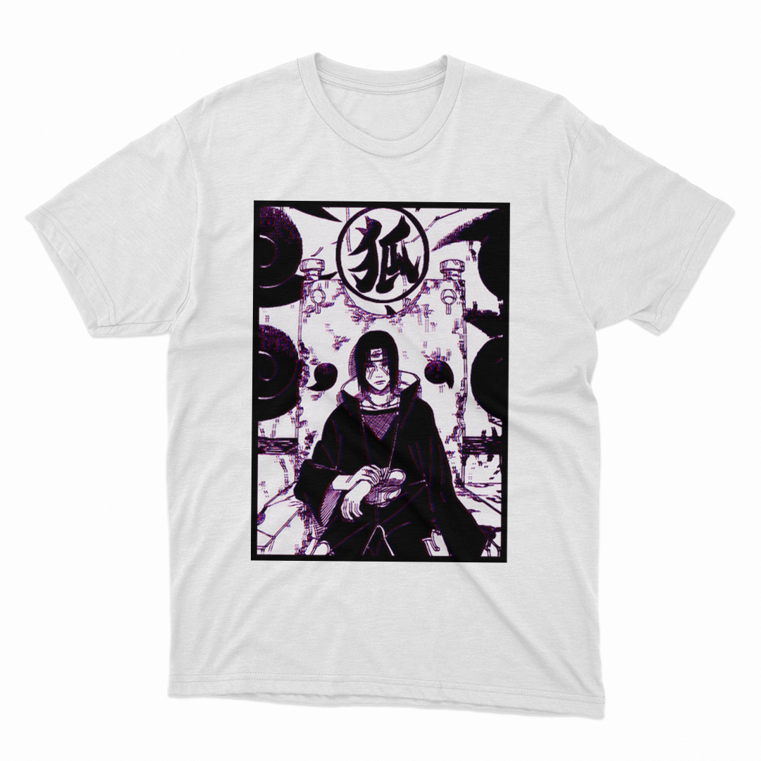 Camiseta Branca Itachi Uchiha
