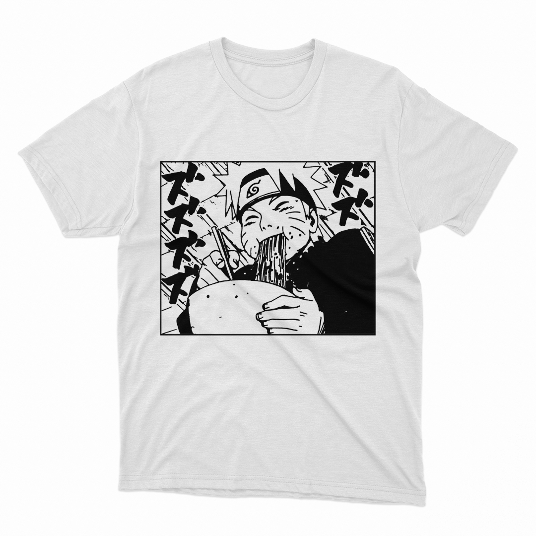 Camiseta Branca Naruto Uzumaki