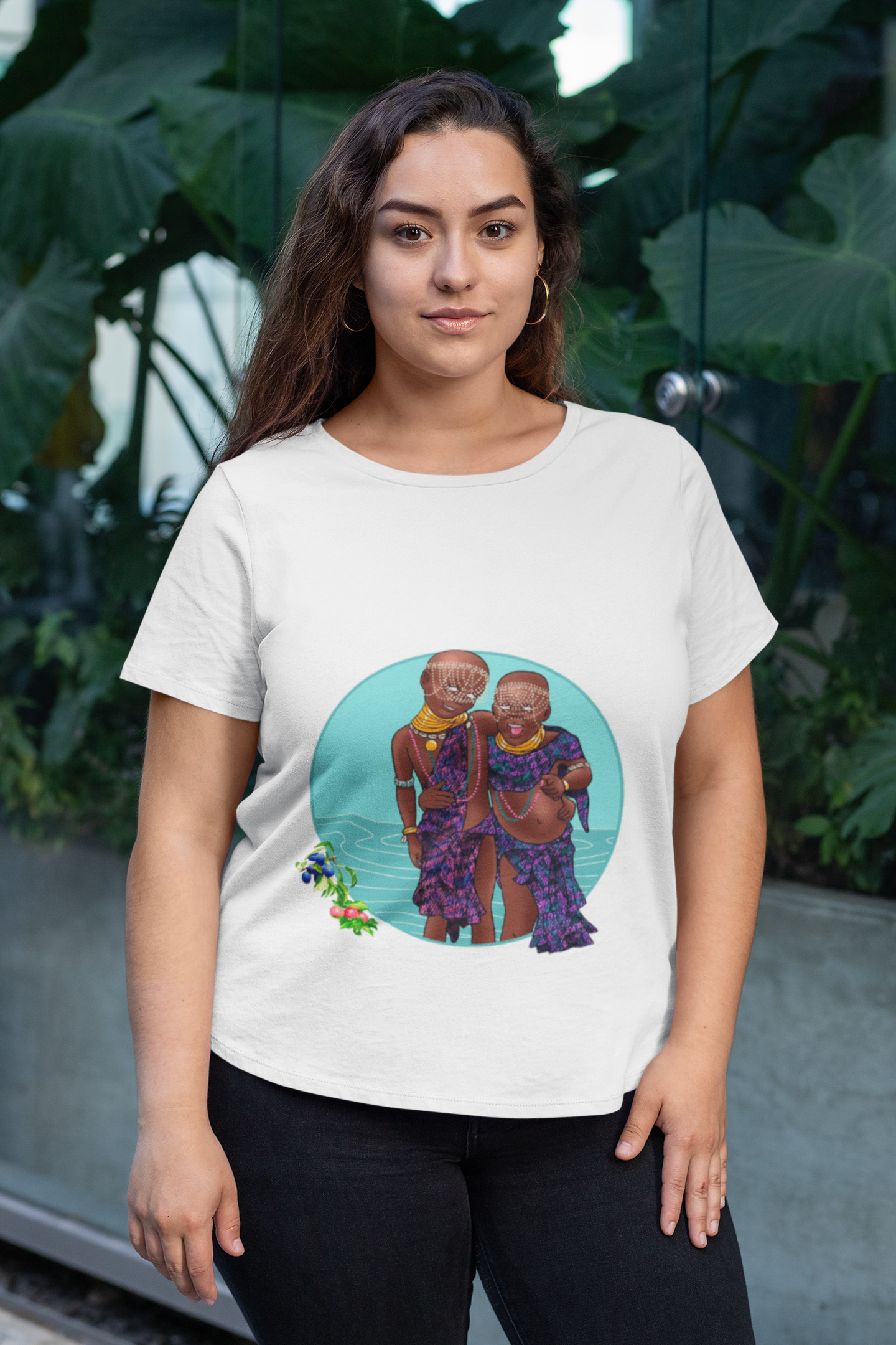 Camiseta Orixá Ibeji (Modelo Plus Size)