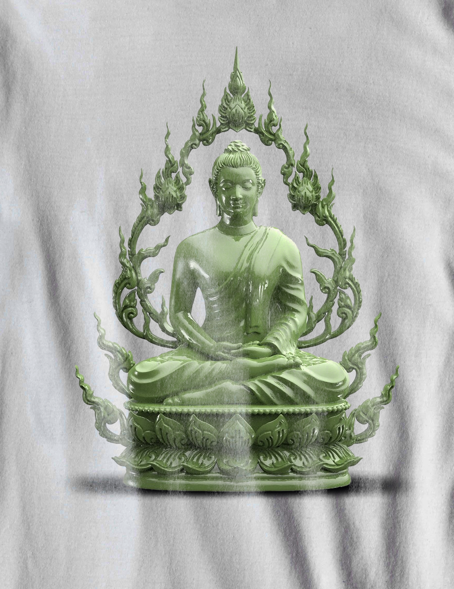 Nome do produto  Camiseta o Buda de Jade - (unissex)